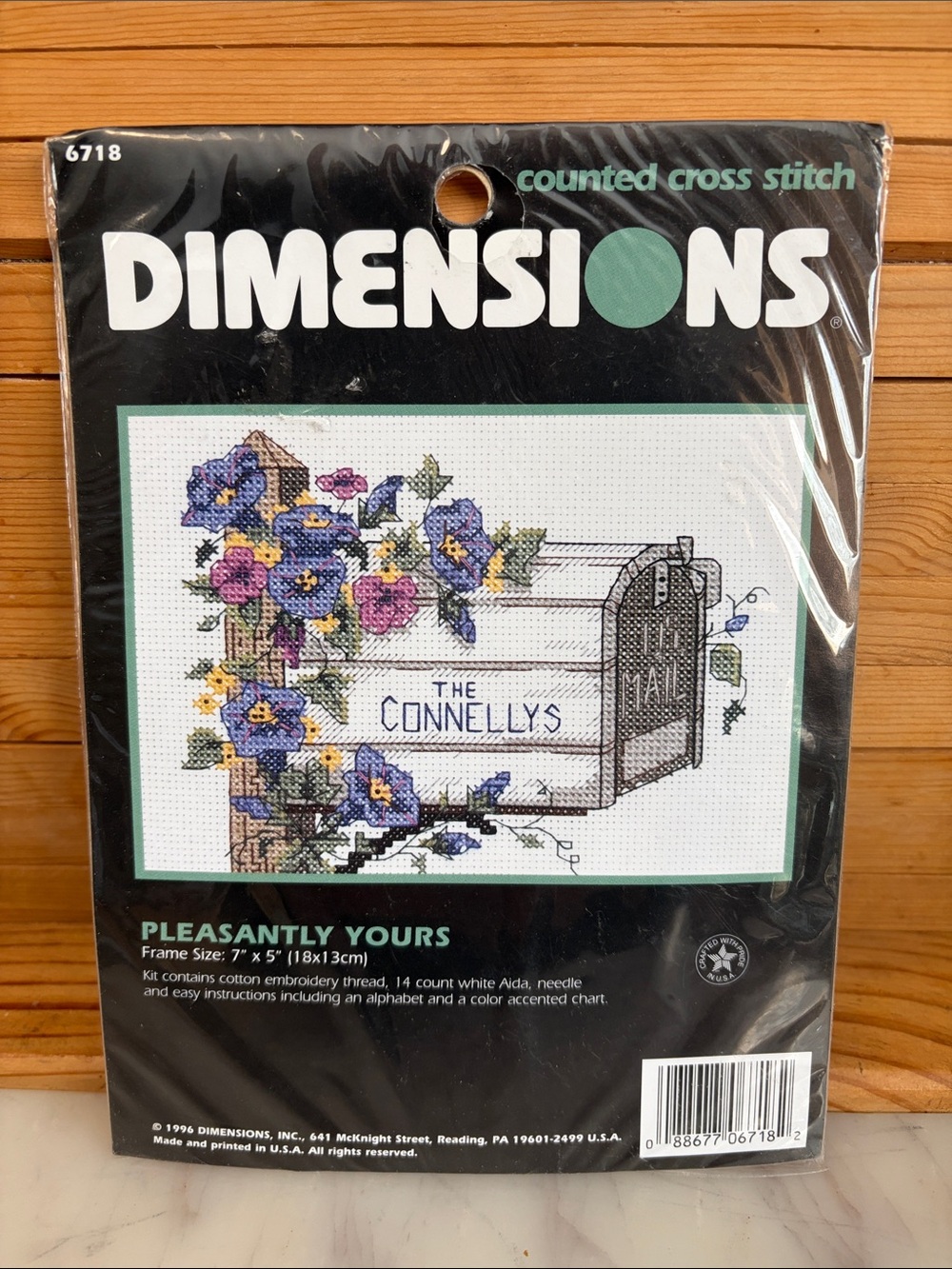 Dimensions Pleasantly Yours Cross Stitch Mailbox Kit in Blue